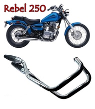 ท่อไอเสียคู่ ออกสองท่อด้านเดียว Honda Rebel 250 ฮอนด้า รีเบล 250 แท้จากโรงงาน สินค้าพร้อมสำหรับ