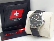 Jam Tangan SWISS ARMY 1880-2105 Man Pria Tali Kanvas Tanggal Aktif Tali Include Box dan Bergaransi