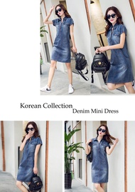 Tailory Wardrobe Korean Collection Denim Mini Dress (D19)