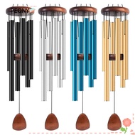 PEONYSG Metal Tubes Windchime, Aluminum Zen Atmosphere Aluminum Wind Chimes,  6 Rods Pendant Large W