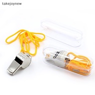 [takejoynew] Whistle Sport Game Referee Whistle Lanyard Emergency Loud Sound Outdoor Football Whistle LYF