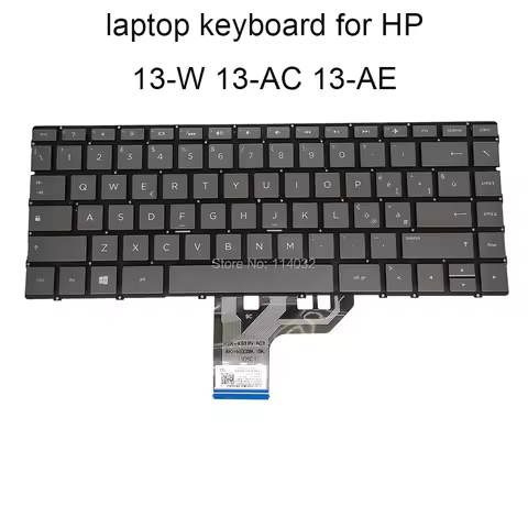 US English IT Italian Laptop Backlit Keyboard For HP Spectre X360 13W 13-AW AE000 13-AC 13-W030 W010