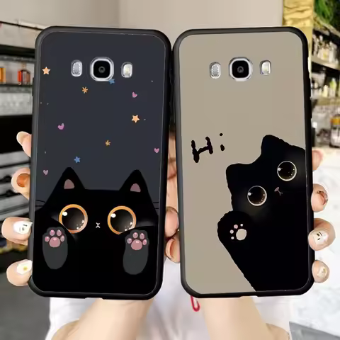 Cat Cute Kitten Catling Phone Case For Samsung J 7 plus 7core J7 neo J6 plus prime J6 J4 J5 Mobile C
