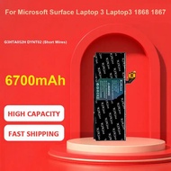 KiKiss Battery For Microsoft Surface Laptop 3 1868 1867,G3HTA052H DYNT02 (Short Wires),6700mAh