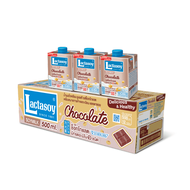 แลคตาซอย นมถั่วเหลือง ยูเอชที รสช็อกโกแลต 500 มล. แพ็ค 12 กล่อง Lactasoy Soy Milk UHT Chocolate 500 ml x 12 โปรโมชันราคาถูก เก็บเงินปลายทาง