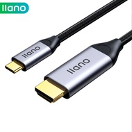 llano สายเคเบิล Type-C ถึง HDMI 2.1 8K 8K/60Hz 4K/120Hz 2K144Hz 3D HDR สาย USB-C To หัวแปลงสัญญาณ HD