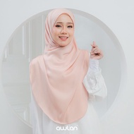 Triangle curve shawl|Shawl segi tiga
