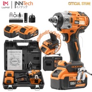 InnTech 2in1 บล็อกแบต & สว่าน 199V รุ่นใหม่! มอเตอร์ BRUSHLESS ไร้แปรงถ่าน พร้อมแบตเตอรี่ Li-ion 2 ก