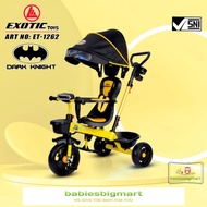 SEPEDA ANAK RODA TIGA 3 TRICYCLE EXOTIC ET 1263 , ET 1262 , ET 1267 ,