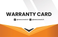 Kartu Garansi Jam Tangan SESCO