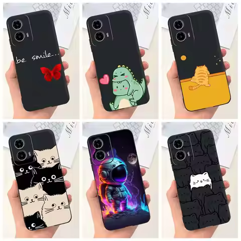 For Motorola Moto G34 Case XT2363-2 Cute Fashion Cartoon Back Cover Soft Silicone Phone Case For Mot