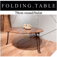 AMA FURNITURE#70cm Round Foldable table#meja lipat#folding table#multi