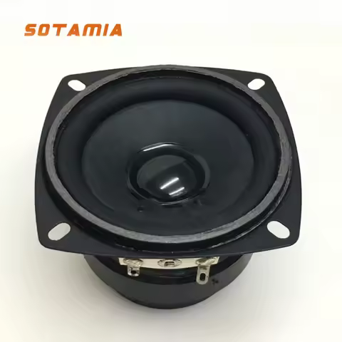SOTAMIA 2Pcs 2.5 Inch Full Range Audio HIFI Speaker 6 Ohm 10W Dual Magnetic Steel Portable Home Mini