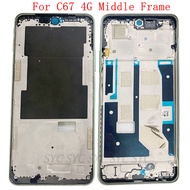 Middle Frame LCD Bezel Plate Chassis For Realme C67 4G Phone Housing Metal LCD Frame Repair Parts