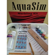 AquaSim​ marbling​ kit​ set​ ชุดเซ็ตอุปกรณ์การทำงานศิลปะบนพื้นน้ำ​ marbling​ art set​