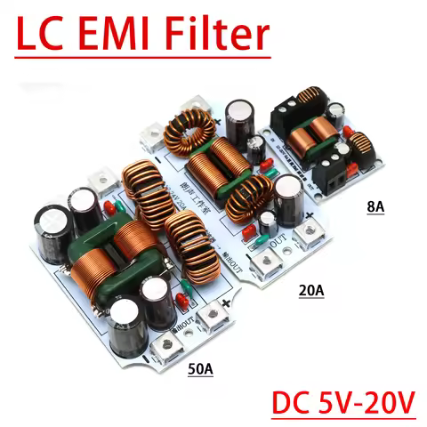 8A 20A 50A Car Audio Power Filter DC LC EMI High-Frequency Electromagnetic Interference Filter EMC p