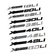 3D ABS Xdrive Letter Emblem Sticker For BMW X1 X3 X5 X6 Rear Trunk Fender Badge xDrive20Li 30Li 35Li