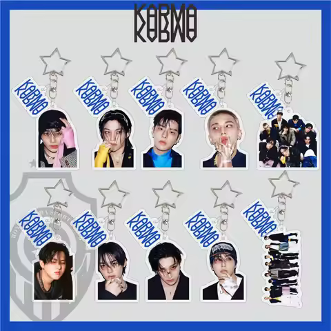 Stray Kids SKZOO Keychain Official Album KARMA Acrylic Hanging Set 2-Piece Keychain KPOP SKZ Fans Gi