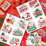 🛒ZZCute Cartoon Christmas Stickers Christmas Gift Decorative Sealed Sticker Student Christmas Eve Gift Packaging Sealing