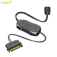 Ptsygantl Argb Mini Controller With Lengthen Cable Wide Compatibility 5v 3-pin To SATA Power Supply 