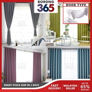 curtain✵●✤(Hook Type) 1 Pcs Plain Color Linen Curtain Blackout Curtain Window and Sliding Door Curtain Drapes