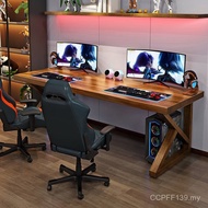 Long Desk Desk Study Computer Desk Writing Desk All Solid Wood Household Desk Log Double Work Leg De