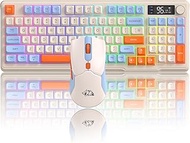 ZIYOU LANG T96 Wireless Gaming Keyboard and Mouse Combo,Dual Bluetooth/2.4G RGB Backlit Mechanical F