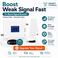 Dual Band 3G 4G 5G Mobile Signal Booster GSM LTE Cell Phone Amplifier Network Repeater