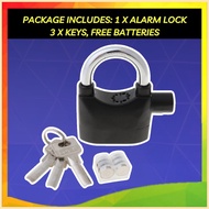 GateSecure: Wireless Anti-Theft Alarm Door Lock Kadena for Motors, Gate, Bike ❁ ✓
