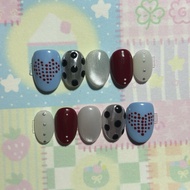 Love Aholic False Nails 🩵 ️ Complete Set Of Glue And File