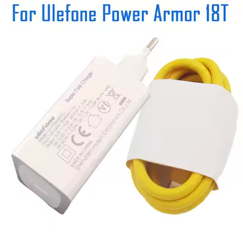 New Original Power Armor 18T Charger Official Adapter Charger Plug Type-C Cable Data Line For Ulefon