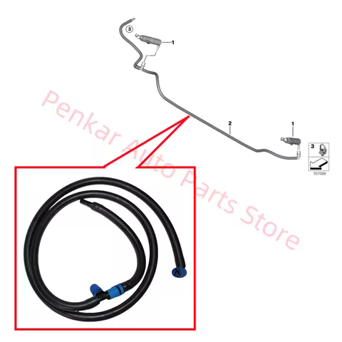 61677357005 Headlight Cleaning System Hose Line For BMW X3 F25 X4 F26 61674822159 61677213283