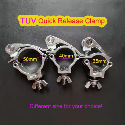 5PCS 50mm 40mm 35mm Quick Release Stage Truss Clamp 100KG Load Pipe Quick Lock Lighting Clamp For F2