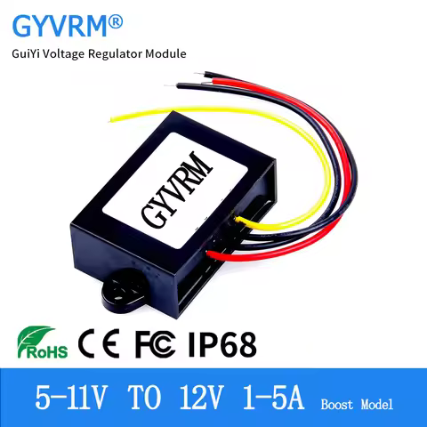 6V to 12V 1A 2A 3A 4A DC Power Converter 5V 6V 8V 10V to 12V Vehicle Power Transformer Module Booste