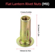 HIFESON 10pcs 20pcs M4 M5 M6 M8 Long Petal Rivets Nuts lantern Nuts Flat Pull Rivet Nuts Bolt Cap Sl