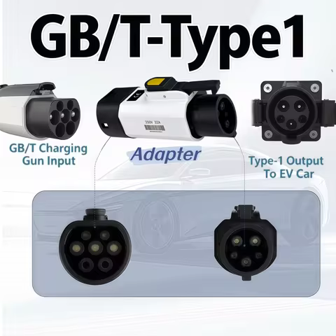 GB/T To Type 1 SAE J1772 EV Charging Adapter GBT to J1772 Adapter For type1（J1772) Electric Car EV U