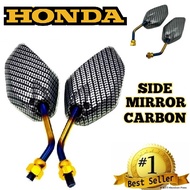 HONDA Beat fl 2TONE MINI SIDE MIRROR CLEAR QUALITY SHORT STEM 1PAIR MOTORCYCLE ACCESSORIES