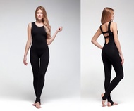 瑜伽緊身衣褲，unitard。有機棉連身衣。健身服。瑜伽服