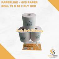 PAPERLINE - (BH) HVS PAPER ROLL / TELSTRUK / KERTAS STRUK KASIR 75 X 65 75X65 2 PLY NCR