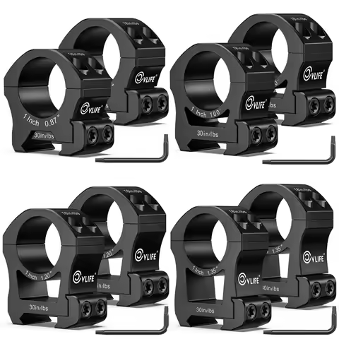 CVLIFE 1 Inch Precision Scope Rings 2 Pieces Hunting Scope Mount Compatible with Picatinny Rails and