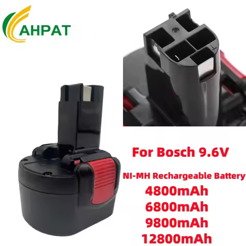 BAT048 9.6V 6800mAh Ni-CD Battery for Bosch PSR 960 BH984 BAT048 BAT119 9.6v Power Tools Rechargeabl