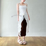 KIYANA Cirebon Cloth - Roseanne Jellyfish Top Layered Tank Dress Women's Concert Top/