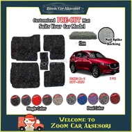 MAZDA CX-5 12MM Nail Spike Backing Customized PRE CUT FITTING Car Floor Mat Carpet Car Mat Easy to Clean [5PCS]