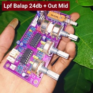 Lpf 24db + out mid crossover mini