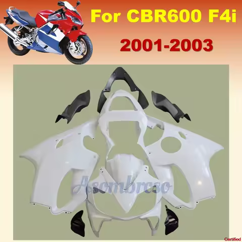 CBR600F4i 2001 2002 2003 Pearl White Fairing CBR600 F4i Free Custom Motorcycle Fairings CBR 600 01-0