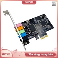 [gouyu77] PCI-E 5.1 Desktop Built-in Sound Card 3D Games Music Digital Sound Card 24Bit Stereo Field