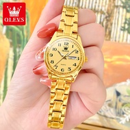 OLEVS Genuine Ladies Watch Waterproof 2022 Fashion Luxury Digital Gold Wrist Watch as a Gift for Girlfriend