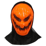 Pumpkin Mask Creepy Spooky Halloween Mask Latex Scary Mask for Cosplay, Party, Film Prop