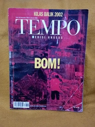 Majalah Tempo Edisi Khusus  Kilas Balik 2002 (Bom)