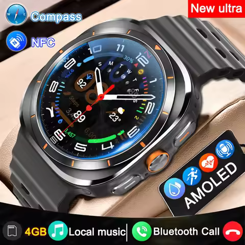 Smartwatch Men AMOLED Screen DT Ultra Smart Watch 47mm Call Compass Series 7 NFC Sport Track Watches
